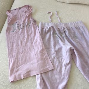 Juicy Couture Pink Sweatsuit XS Sexy booty pants